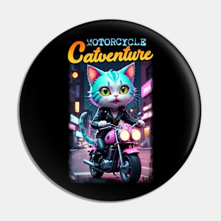 Motorcycle Catventure Pin