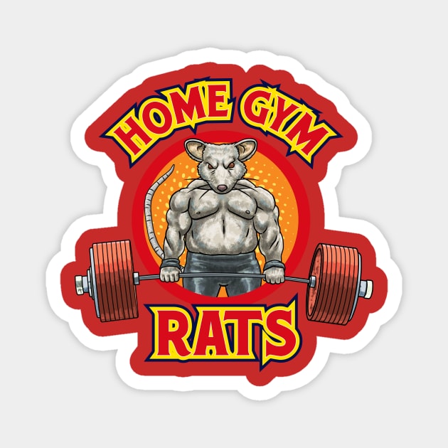 Power Home Gym Rat Magnet by Home gym rats 