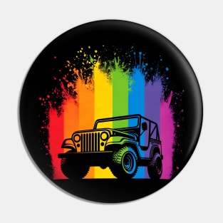 jeep lgbt Pin