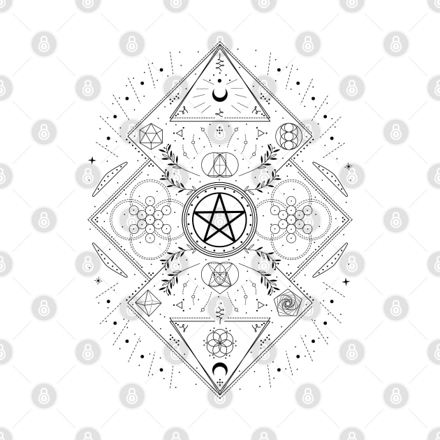 Pentacle | Pagan Symbol by CelestialStudio