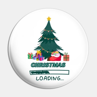 Christmas is Loading Pin