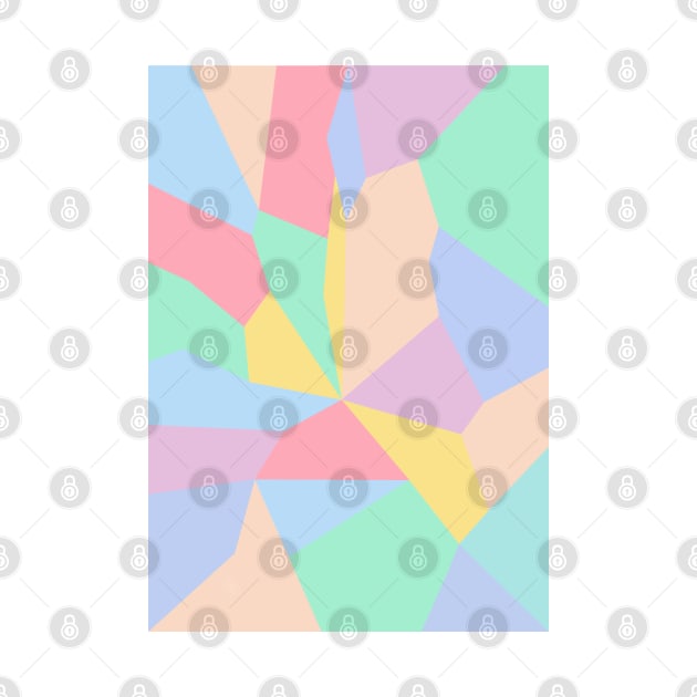 Abstract pastel color mosaic pattern by creative.z