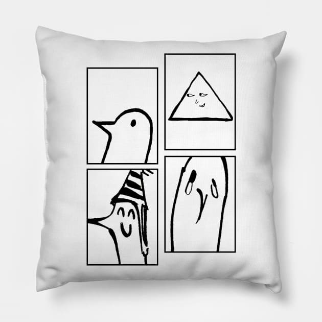 PUNPUN SAD JAPANESE ANIME AESTHETIC Pillow by Poser_Boy