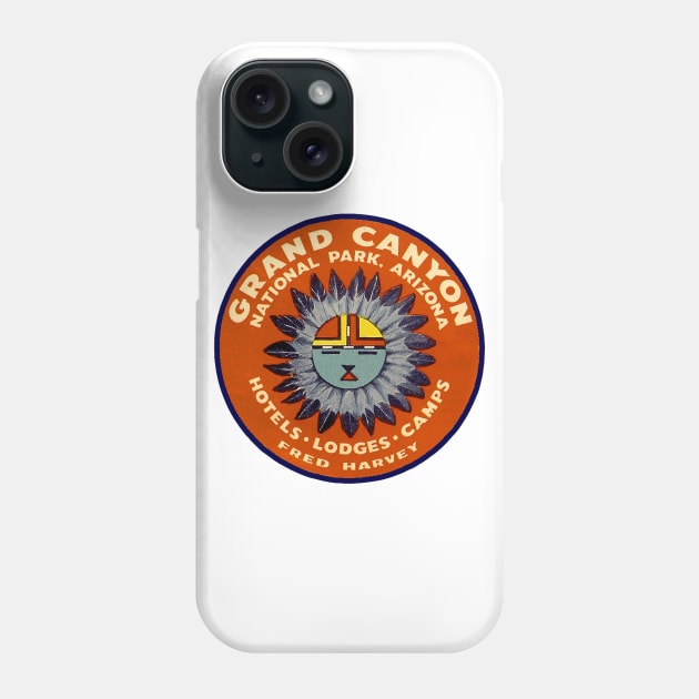 Vintage Grand Canyon National Park Logo Phone Case by Naves