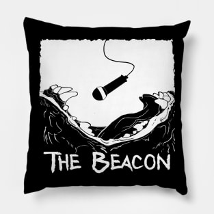 The Beacon - monochrome & tattered Pillow