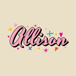 Allison name cute design T-Shirt