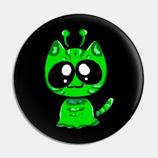 Gnarp Gnarp Alien Cat Pin