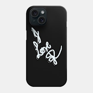 I love R-white Phone Case