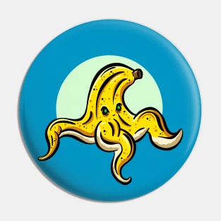 Evil Banana Slip Peel Sticker Character Pin