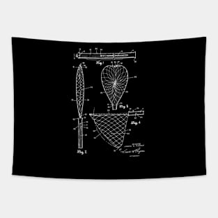 Fishing Net Vintage Patent Drawing Tapestry