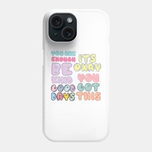 wellness quote Phone Case