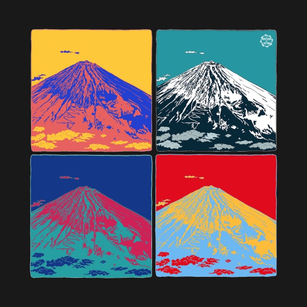 Mt Fuji Pop Art by lamaisondulapino