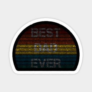 Vintage best dad ever sunset Magnet