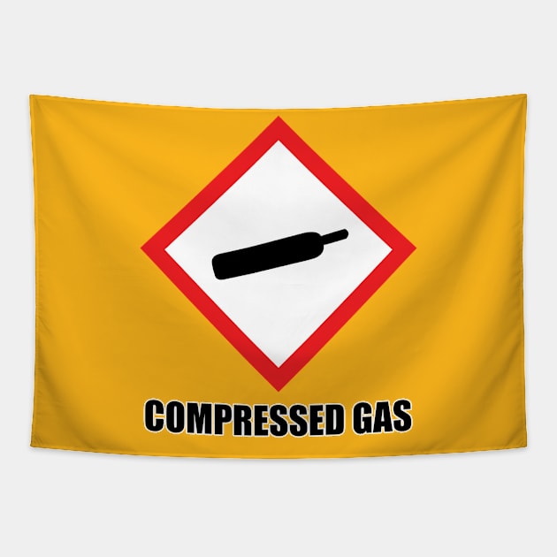 warning: compressed gas Tapestry by toastercide