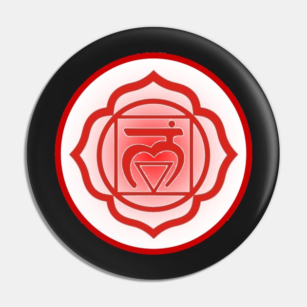 Grounded and balanced Root Chakra- Dark Grey Pin by EarthSoul