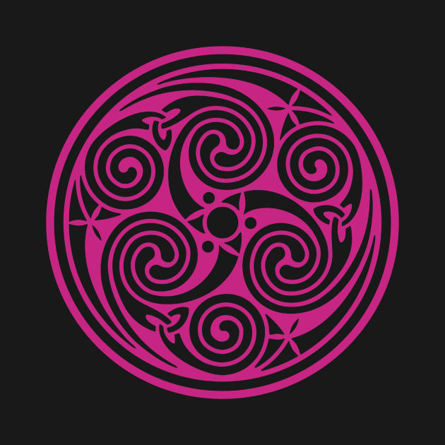 Celtic Spiral - Pink by Dysis23A