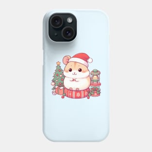 Cute Christmas Hamster Phone Case