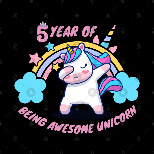 5 Year of being awesome unicorn by Artist usha