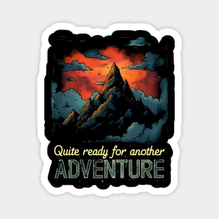 Quite Ready for Another Adventure - Lonely Mountain at Sunset - Fantasy Magnet