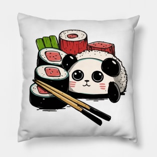 Sushi panda Pillow