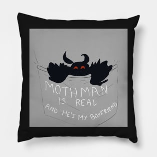 Mothman Is Real and He's My Boyfriend  Pocket Pillow