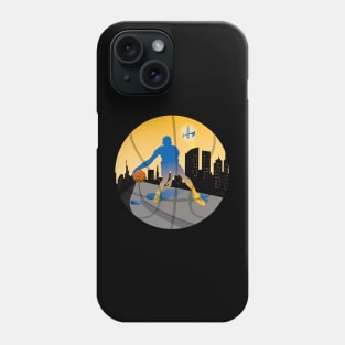 Basketball Street Baller Blue and Golden Yellow Colors Phone Case