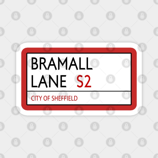 Bramall Lane Street Sign - Sheffield United Magnet by Confusion101