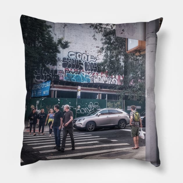 Tompkins Square Park, East Village, New York City Pillow by eleonoraingrid