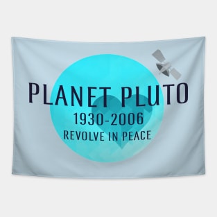 Revolve in peace pluto Tapestry