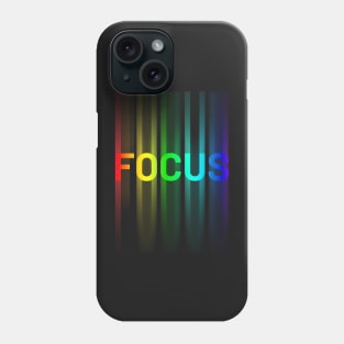 Focus -  A design with the word 'focus'. Phone Case