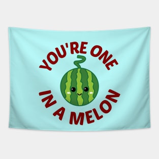 You're One In A Melon - Watermelon Pun Tapestry