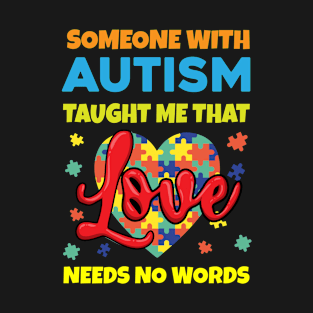 Autism Special Handicap Support Puzzle Awareness T-Shirt