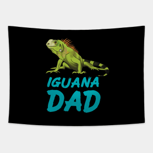 Iguana Dad for Iguana Lovers, Blue Tapestry