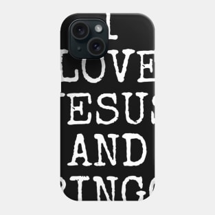 I Love Jesus And Bingo Christian Board Games Gift Phone Case