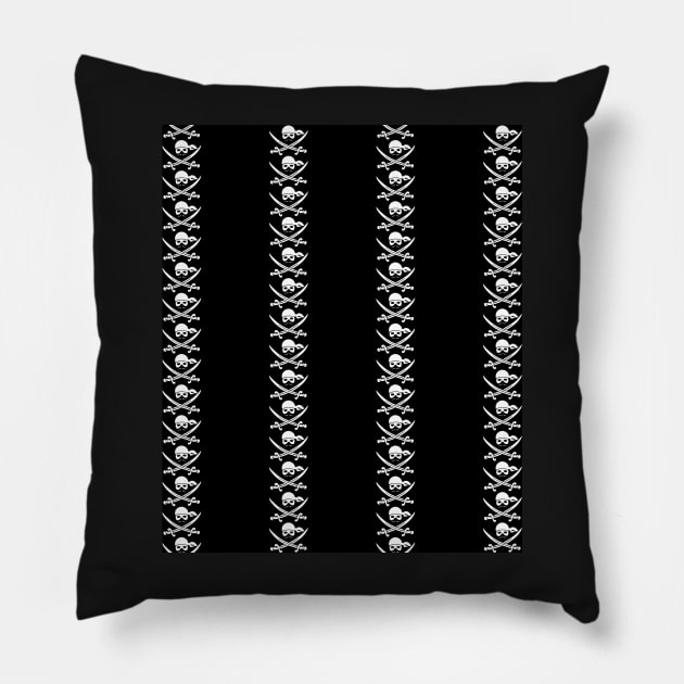 Pirate Pinstripe Pillow by implexity