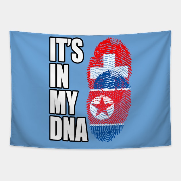 Switzerland And North Korean Mix DNA Heritage Tapestry by Just Rep It!!