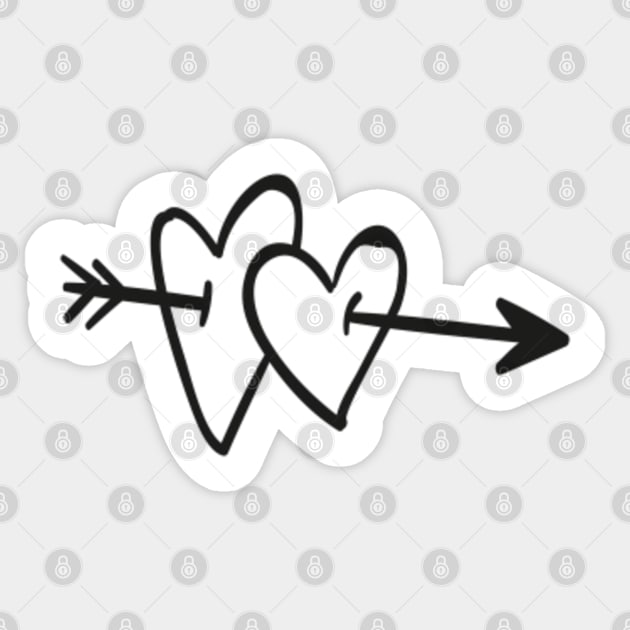 Cool Simple Heart Sticker