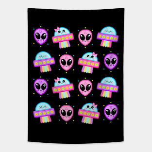 Candy UFO Invasion! Tapestry