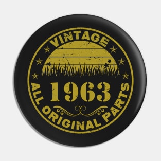 Vintage 1963 All Original Parts Pin