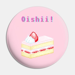 Kawaii Pixel Oishii Dream Dessert ( strawberry Shortcake ) Pin