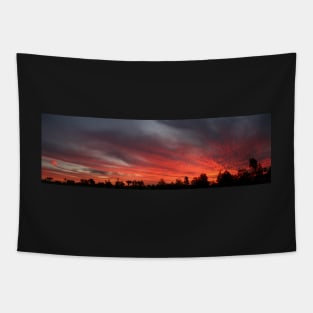 Sunset at Garah panorama Tapestry