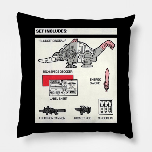 Sludge Instructions Pillow by Leonard Buttman