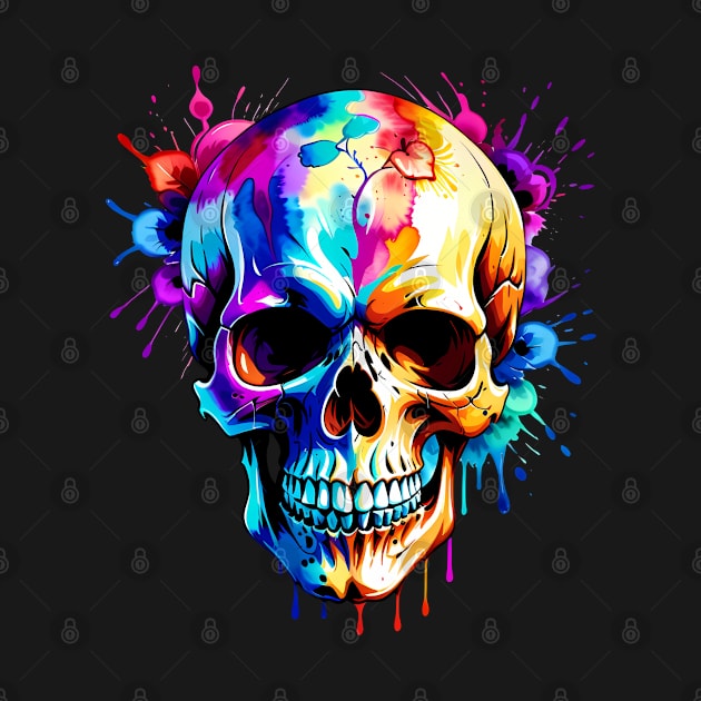 Skull Design in vibrant vector Style by Panwise