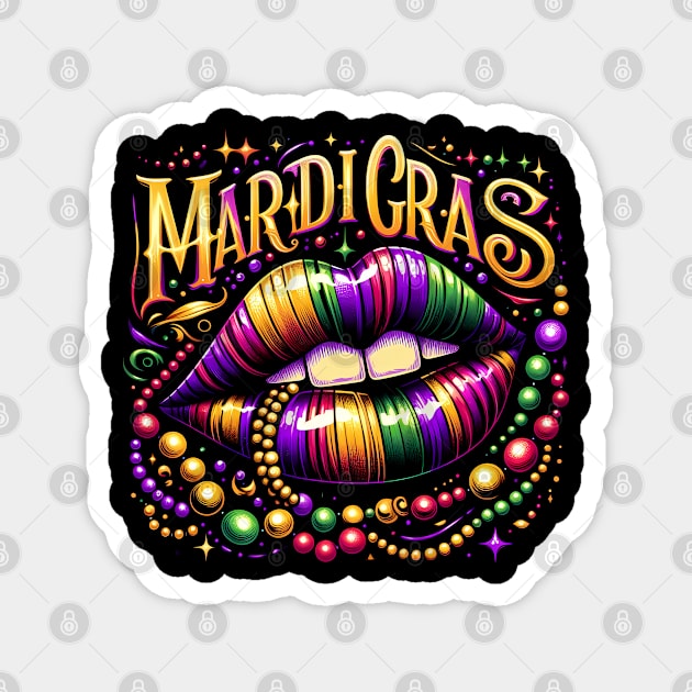 Mardi Gras Lips Magnet by ANSAN