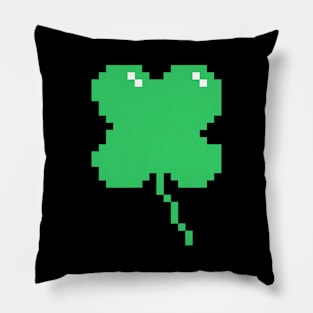 8-Bit Pixel Clover Pillow