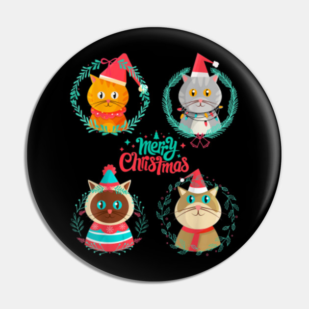 Teerich Katze Weihnachten Neujahr Katzchen Lustige Xmas Cats Santa S Christmas Shirts Weihnachtsgeschenke Teerich Katze Weihnachten Neujahr Pin Teepublic Au