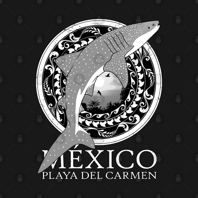 Whale Shark Playa del Carmen Mexico by NicGrayTees