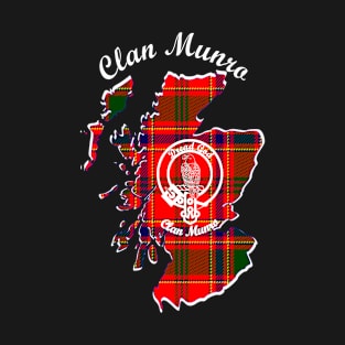 Clan Munro Scotland Map Crest T-Shirt