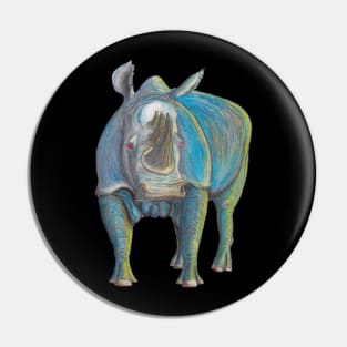 Crash of Rhinos Big Blue Puff Pin