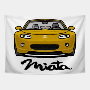 Mazda Mx5 Miata NC1 Yellow Tapestry